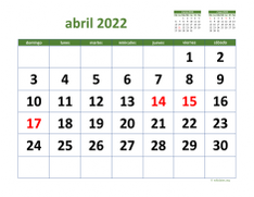 calendario abril 2022 03
