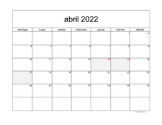 calendario abril 2022 05