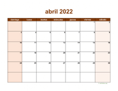 calendario abril 2022 06