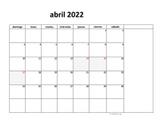 calendario abril 2022 08