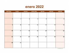 calendario enero 2022 06