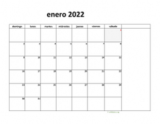 calendario enero 2022 08