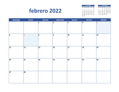 calendario febrero 2022 02