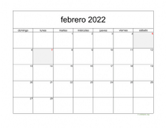 calendario febrero 2022 05