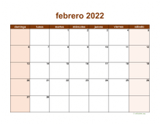 calendario febrero 2022 06