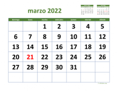 calendario marzo 2022 03