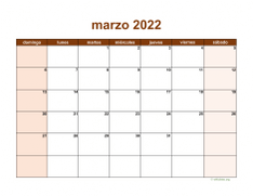 calendario marzo 2022 06