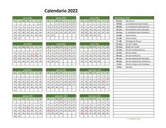 Calendario de México del 2022 02
