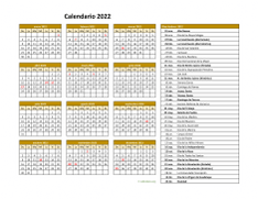 Calendario de México del 2022 03