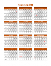 Calendario de México del 2022 06