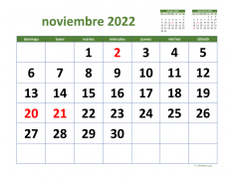 calendario noviembre 2022 03
