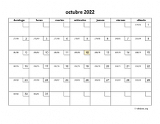 calendario octubre 2022 01