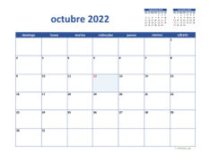 calendario octubre 2022 02
