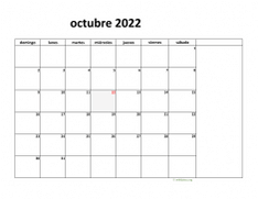 calendario octubre 2022 08