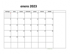 calendario enero 2023 08