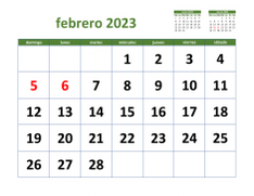 calendario febrero 2023 03