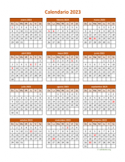 Calendario de México del 2023 06