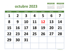 calendario octubre 2023 03