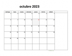 calendario octubre 2023 08