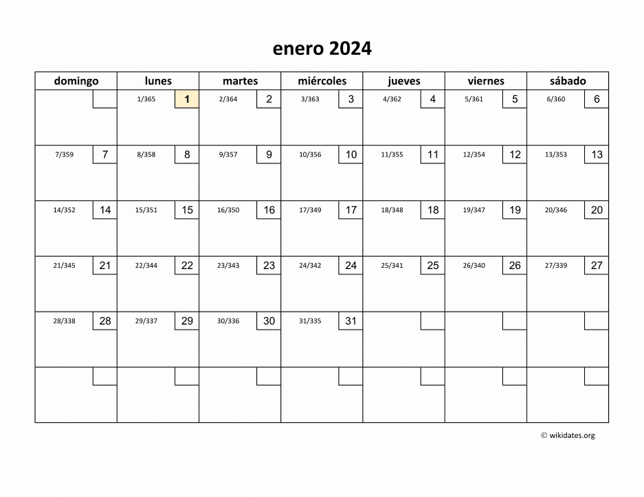 Calendario de México del 2024 con los días festivos