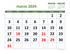 calendario marzo 2024 03