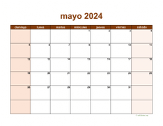 calendario mayo 2024 06