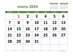 calendario mensual 2024 03