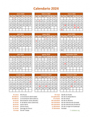 Calendario de México del 2024 07