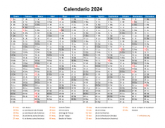 Calendario de México del 2024 08