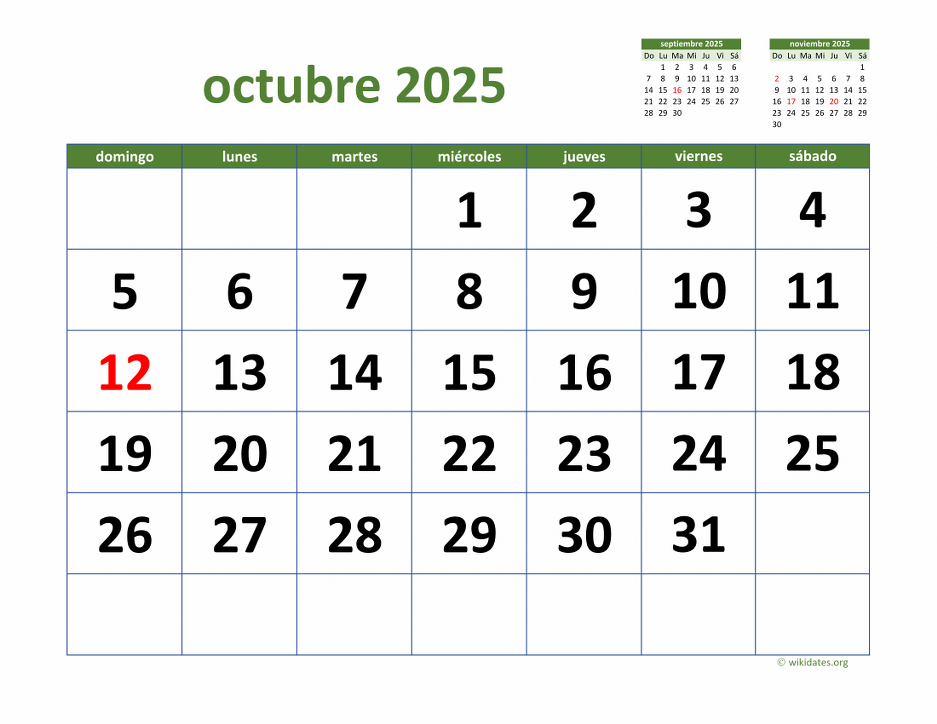 calendario-octubre-2025-de-m-xico-wikidates