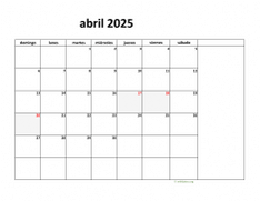 calendario abril 2025 08