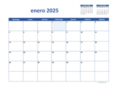 calendario enero 2025 02