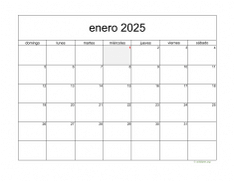 calendario enero 2025 05