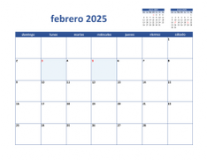 calendario febrero 2025 02