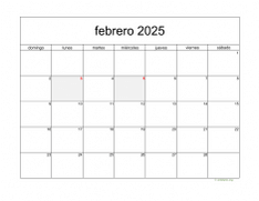 calendario febrero 2025 05