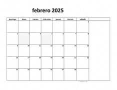calendario febrero 2025 08