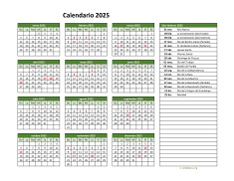 Calendario de México del 2025 02