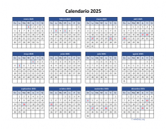 Calendario de México del 2025 04