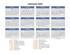 Calendario de México del 2025 05