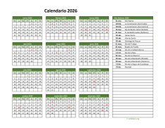 Calendario de México del 2026 02