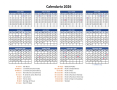 Calendario de México del 2026 05