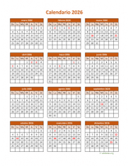 Calendario de México del 2026 06