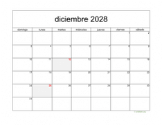 calendario diciembre 2028 05