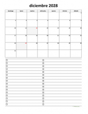 calendario diciembre 2028 07