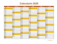 Calendario de México del 2028 09