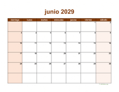 calendario junio 2029 06