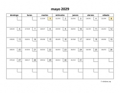 calendario mayo 2029 01