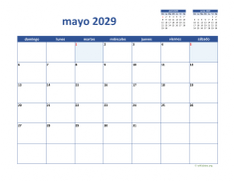 calendario mayo 2029 02