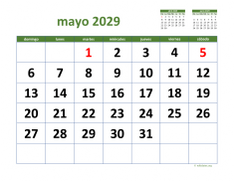 calendario mayo 2029 03