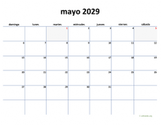 calendario mayo 2029 04